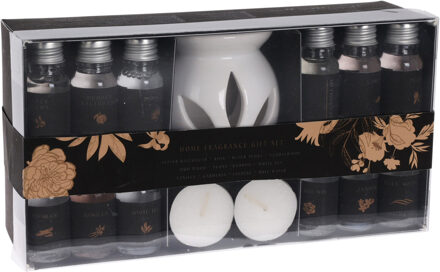 Home & Styling Geurset 15delig- brander met olieën wit