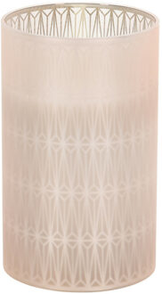 Home & Styling Home and Styling LED kaars - in glas - warm wit - D7,5 x H12,5 cm