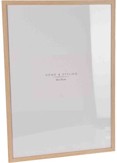 Home & Styling Houten fotolijst geschikt voor een foto van 50 x 70 cm - Fotolijsten Bruin