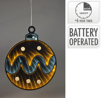 Home & Styling Infinity lights kerstbal 25cm led zwart