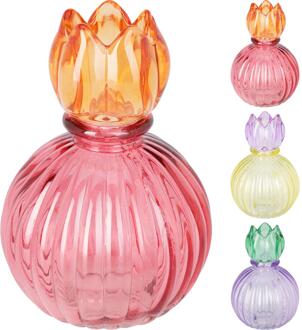 Home & Styling Kaarshouder met tulip 3 ass. kleur verschillende