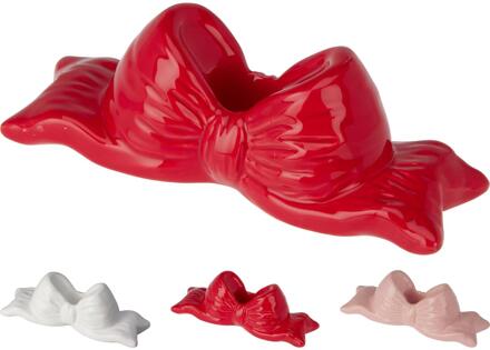 Home & Styling Kandelaar strik 15cm aardewerk verschillende