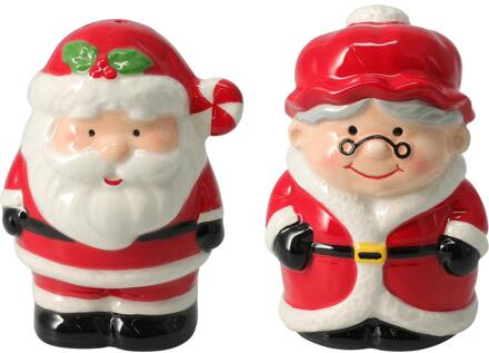 Home & Styling Kerst peper en zout stel aardewerk rood