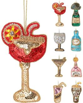 Home & Styling Kersthanger figuren dranken 10cm verschillende