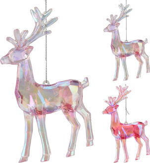 Home & Styling Kersthanger rendier iriserend verschillende