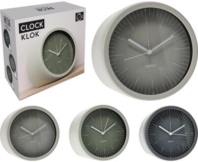 Home & Styling Klok metaal staand 15x7cm verschillende