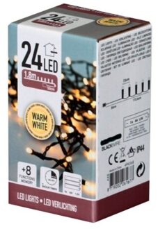 Home & Styling Ledverlichting 24 Warm Wit (excl batterijen) op timer met 8 functies