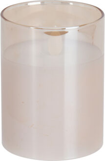 Home & Styling Luxe LED kaars - in glas - warm wit - D7,5 x H10 cm