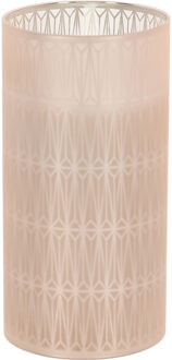 Home & Styling luxe LED kaars - in glas - warm wit - D7,5 x H15 cm - Stompkaarsen - Sfeer kaarsen