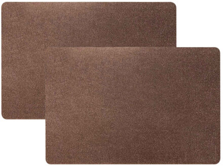 Home & Styling Luxe Tafel placemats Argenta - 6x - koper - pvc - 43 x 28 cm