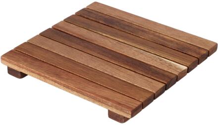 Home & Styling Onderzetter acacia 18x18cm bruin