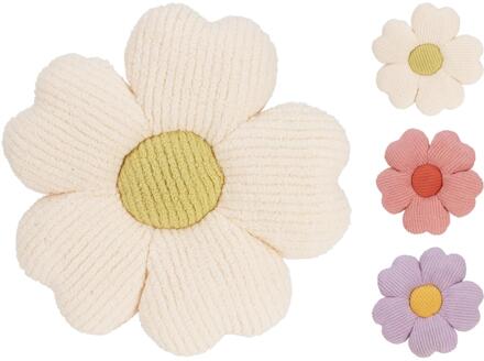 Home & Styling Sierkussen bloem Ø38cm verschillende