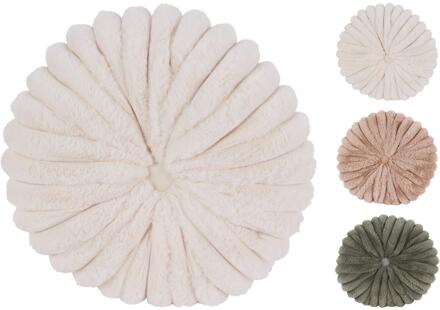 Home & Styling Sierkussen rond Ø38cm velours verschillende