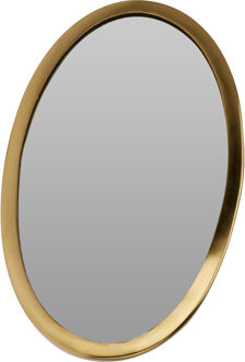 Home & Styling spiegel - ovaal - goud - moderne look - wandspiegel - 15 x 25 cm