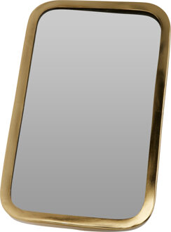 Home & Styling spiegel - rechthoek - goud - moderne look - wandspiegel - 15 x 25 cm