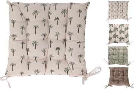 Home & Styling Stoelkussen tropisch design verschillende