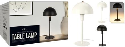 Home & Styling Tafellamp metaal zwart 18x36cm beeld verschillende