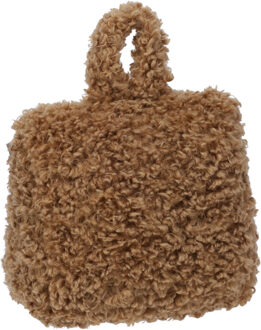 Home & Styling Teddy Deurstopper - 1 kg - taupe - stof - gewicht - 7 x 17 cm - deurstop