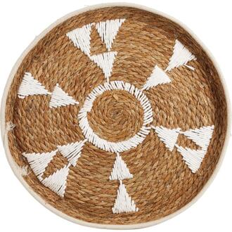 Home & Styling Wand deco riet/rotan Ø42cm bruin