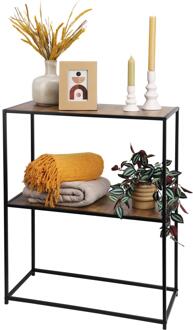 Home & Styling Wandkastje sidetable 70x31x85cm zwart