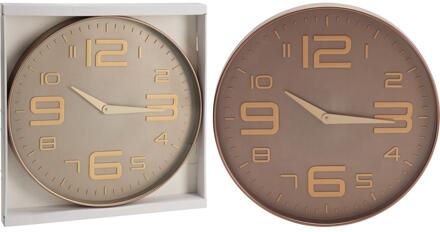 Home & Styling Wandklok Ø50cm bruin