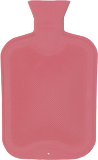 Home & Styling Warmwaterkruik 2 liter van rubber roze - Kruiken