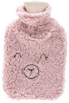 Home & Styling Warmwaterkruik - 2L - roze - kruik met hoes - varkentje - dierenkruik