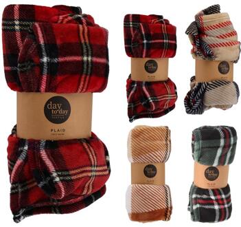 Home & Styling Woondeken ruit 150x125cm verschillende