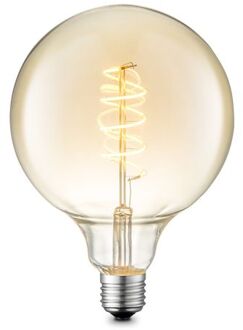 Home Sweet Home dimbare LED Globe Spiraal E27 G125 4W 280lm 2700K Goud