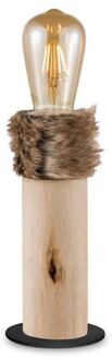 Home Sweet Home Furdy Tafellamp large - Hout Bruin