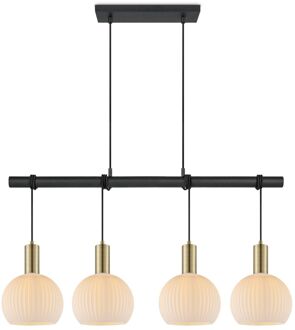 Home Sweet Home Hanglamp Credo - Messing - 101x20x195cm Wit