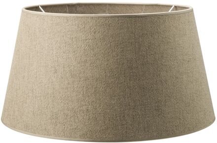 Home Sweet Home Lampenkap Melrose rond bruin - B:35xD:35xH:19cm Taupe