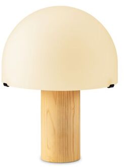 Home Sweet Home Landelijke Tafellamp Mushroom - Wit - 23|23|28cm