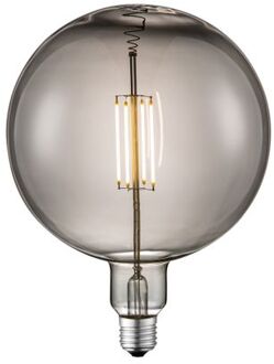 Home Sweet Home LED lamp Globe G180 E27 4W dimbaar - smoke Zwart