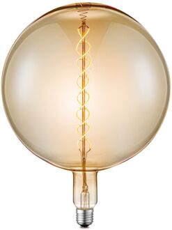 Home Sweet Home LED lamp Globe spiral G260 6W dimbaar - amber Geel