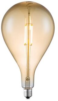 Home Sweet Home LED lamp Pear E27 4W dimbaar - amber Geel