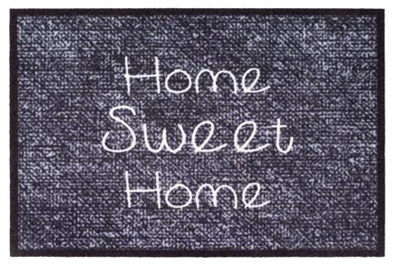 Home Sweet Home Mondial Schoonloopmat Home Sweet Home - Polyamide - 50x75cm - Donkergrijs