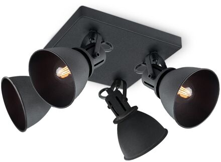 Home Sweet Home Opbouwspot Fama - Zwart - 4xe14