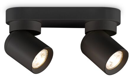 Home Sweet Home Opbouwspot Swing - Zwart - 2xgu10