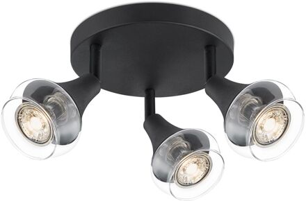 Home Sweet Home Opbouwspot Vaya Zwart ⌀15,5cm 3x5,3w