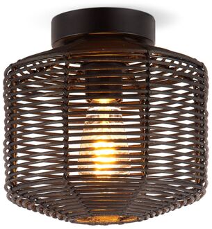 Home Sweet Home Plafondlamp Bamboo Zwart ⌀26cm E27