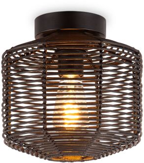 Home Sweet Home Plafondlamp Bamboo Zwart ⌀26cm E27