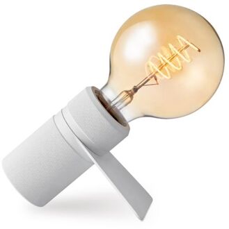Home Sweet Home Tafellamp Matrix - Wit - 11|10.2|5.3cm - Bedlampje
