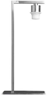 Home Sweet Home Tafellamp voet Block - Voor vierkante lampenkap - Mat staal - H 44 cm