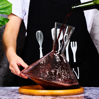 Home Tumbler Swing Red Wine Decanter Wine Glass Crystal Glass Whiskey 360 Rotating Fast Decanter Personality Creative Bar Set