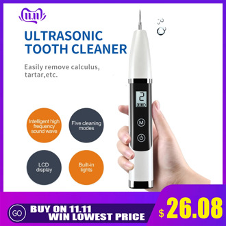 Home Ultrasonic Calculus Remover Dental Scaling Electric Portable Scaler Sonic Clean Smoke Stains Tartar Plaque Teeth White