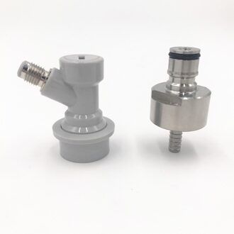 Homebrew Bar Accessoire, 304 SS Bal Lock Carbonatatie Cap met 1/4 MFL Plastic Snelkoppeling-Gas voor PET Fles Vaatje Pot