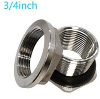 Homebrew Bier 304 Rvs Weldless Schot Tank Fitting 1/2 ", 3/4 " Voor Cleaning-Gebruik Verstelbare Moersleutel" 3 4