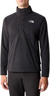Homesafe Snap Neck Fleece Sweater Heren zwart - XL