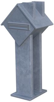Homesweethome Staande Brievenbus - Natuursteen - Blauwe Hardsteen - 40x115x40cm